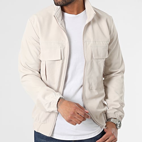 Veste Zippée Beige