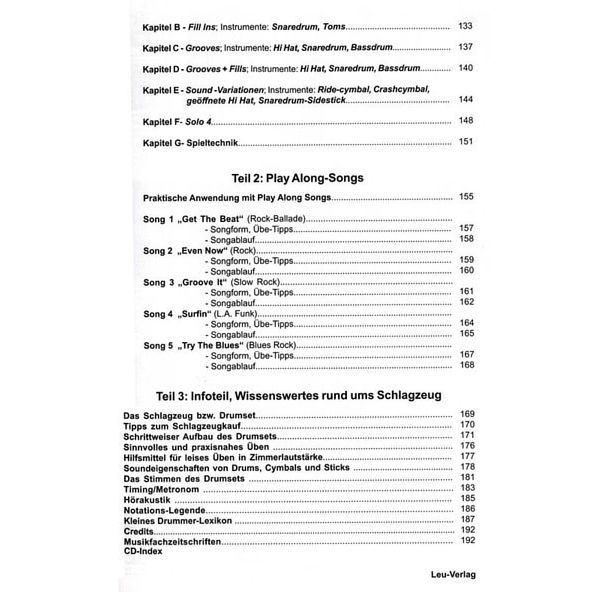 Leu Verlag D.Stein Modern Drumming Basics