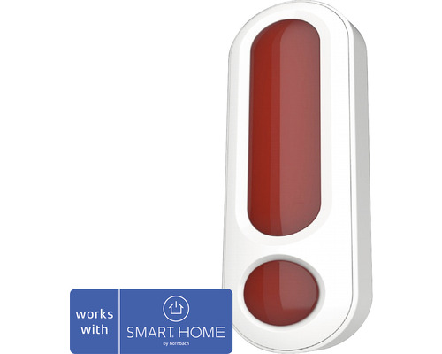 Philio Z-Wave Buitensirene PSE04 met hoorbaar signaal + stroboscooplicht, op batterijen - compatibel met SMART HOME van hornbach
