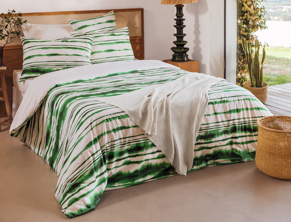 Drap-housse-Nuances de vert