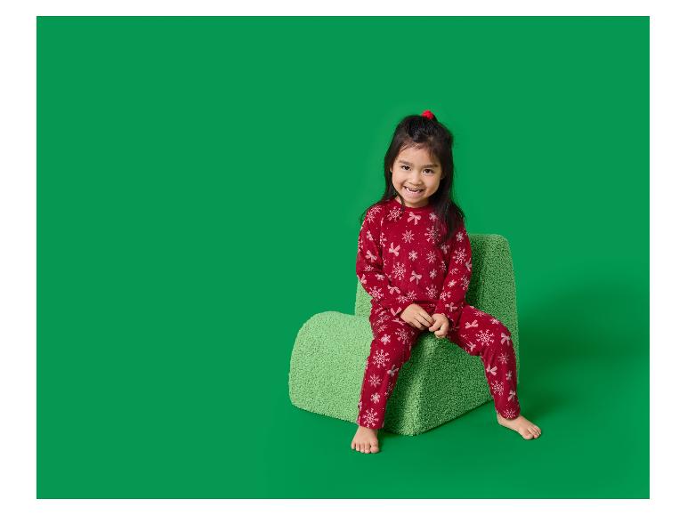 Velours kinder kerstpyjama