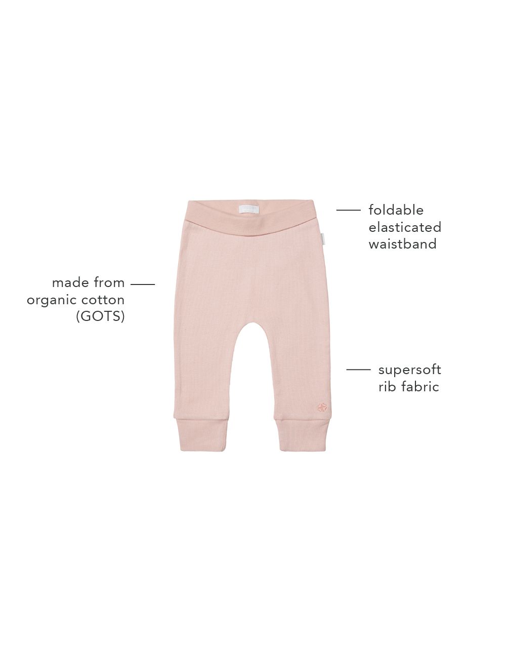 Noppies Newborn Broek Naura - Rose Smoke