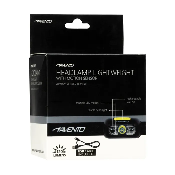Avento Hoofdlamp met Motion Sensor Oplaadbaar