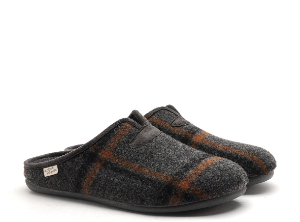 La maison de l espadrille chaussons homme 6733 5 gris
