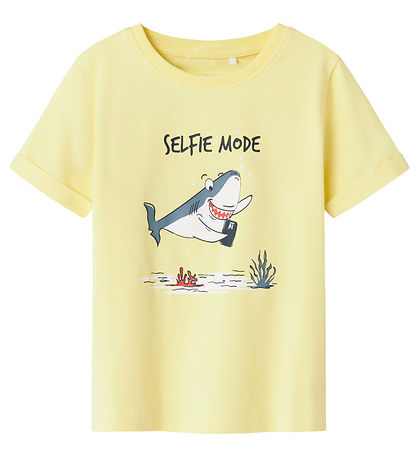 Name It T-Shirt - NmmVux - Lemon Baiser/Selfie