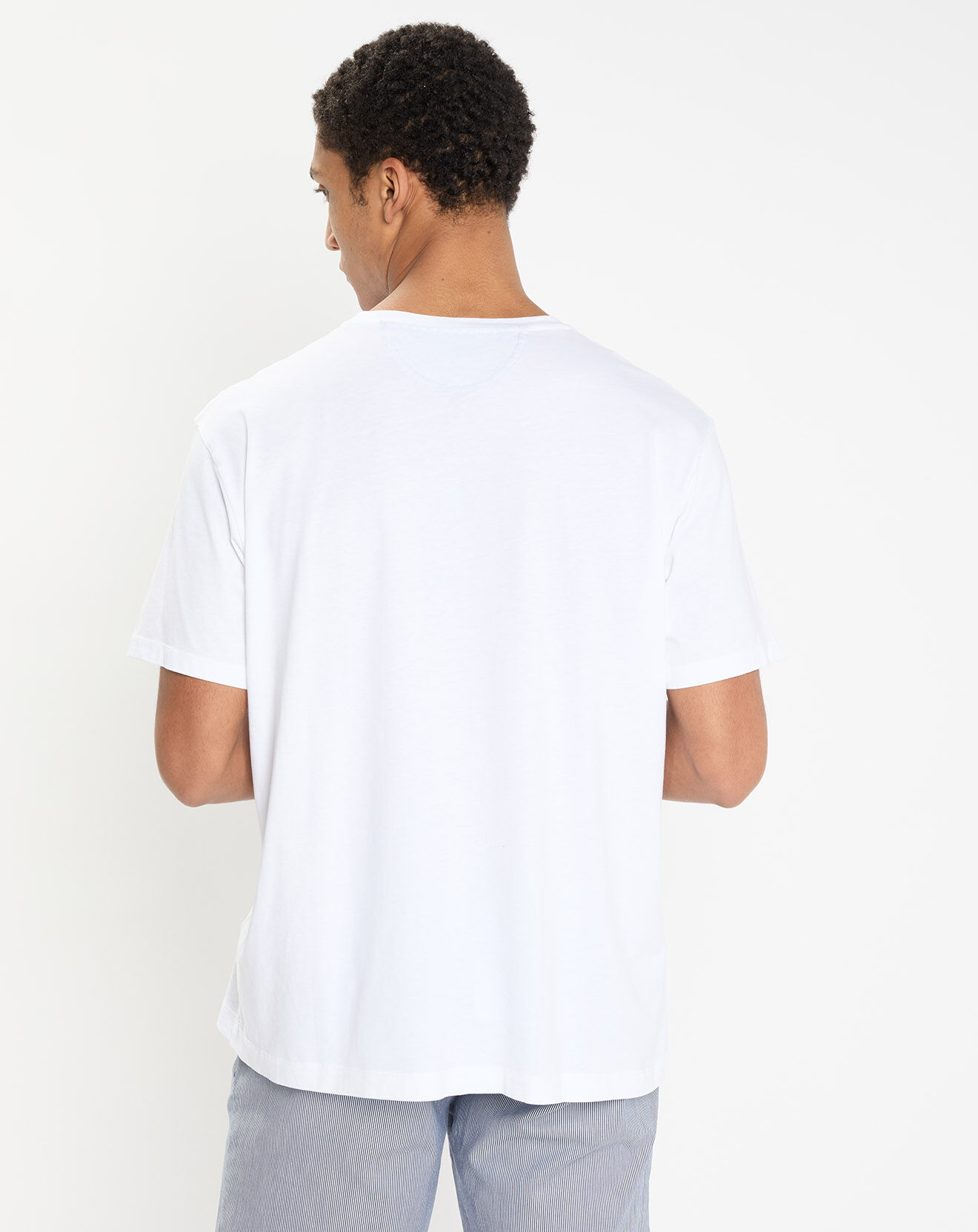 Hackett London T-Shirt Regular Fit uni Yok blanc