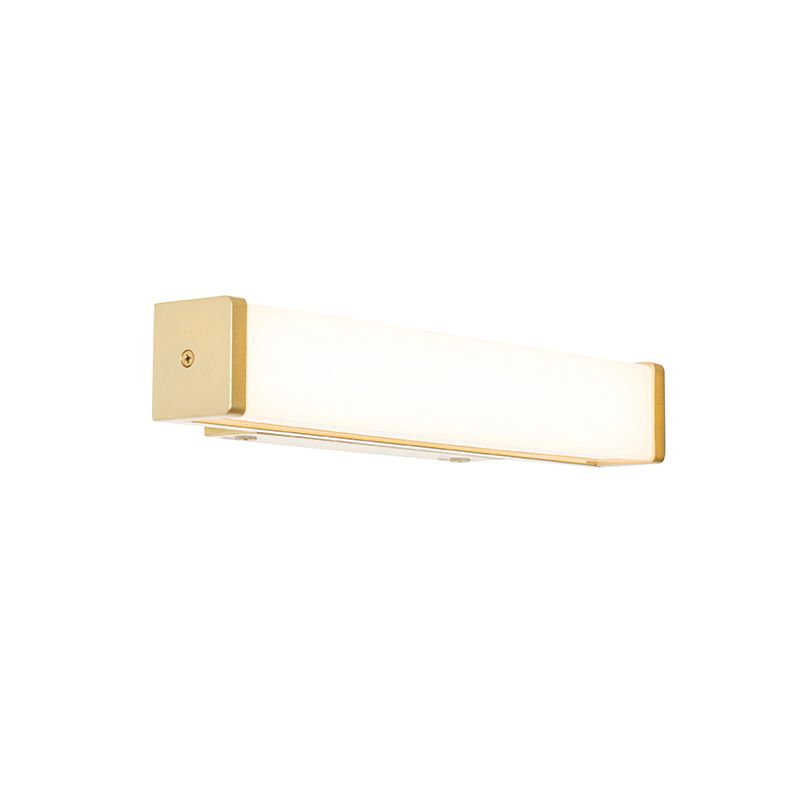 Badkamer wandlamp messing 32 cm incl. LED IP44 - Cascada