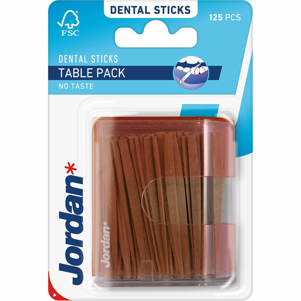 Jordan Tandenstokers Table Pack125 stuks