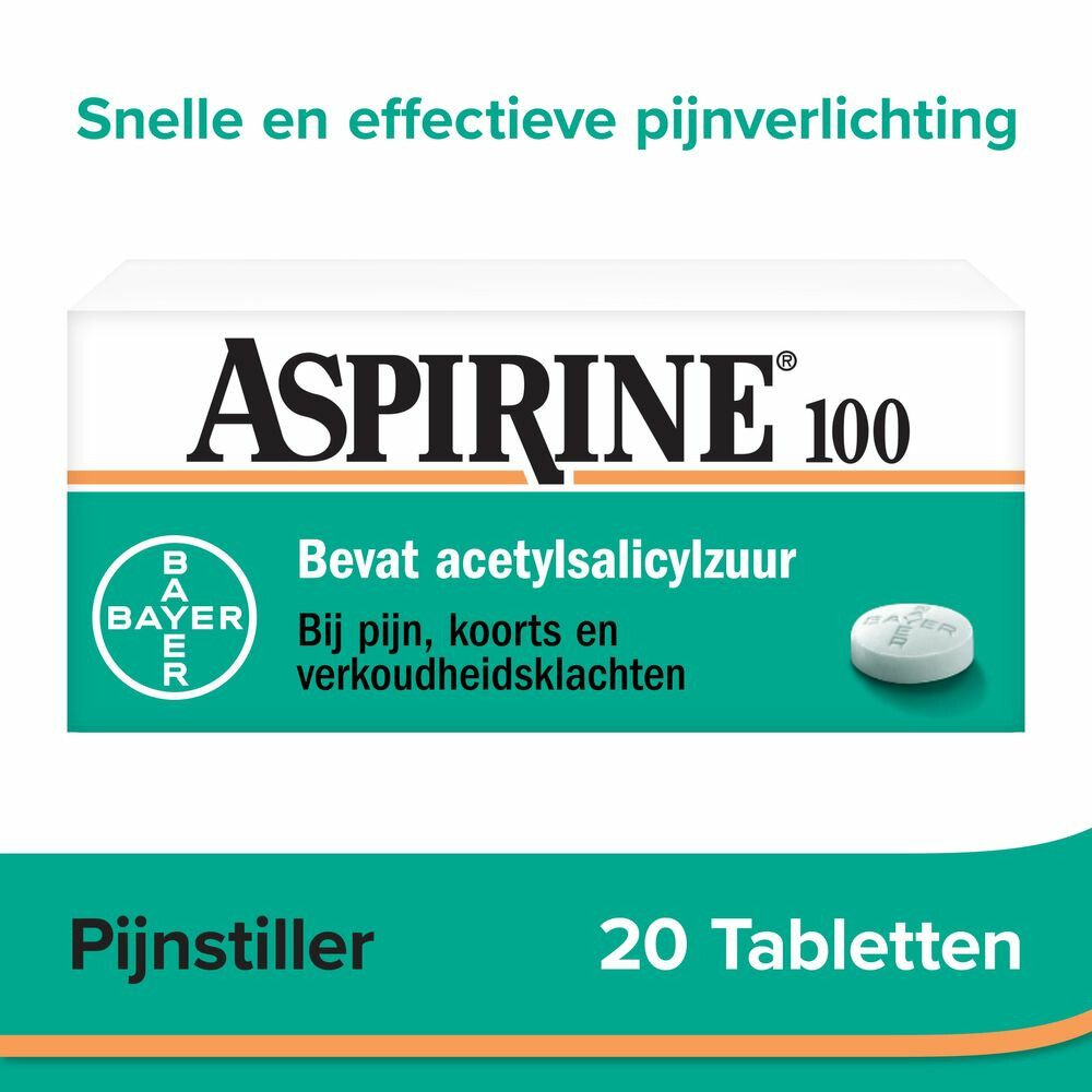Aspirine 100 mg 20 tabletten