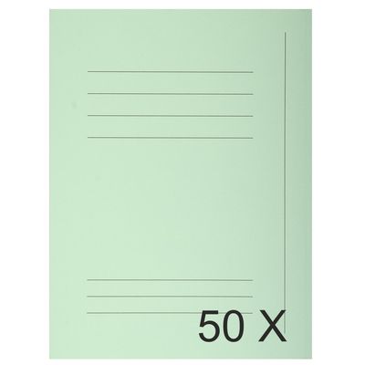 Exacompta Super 210 - 50 Chemises imprimées - 210 gr - vert clair
