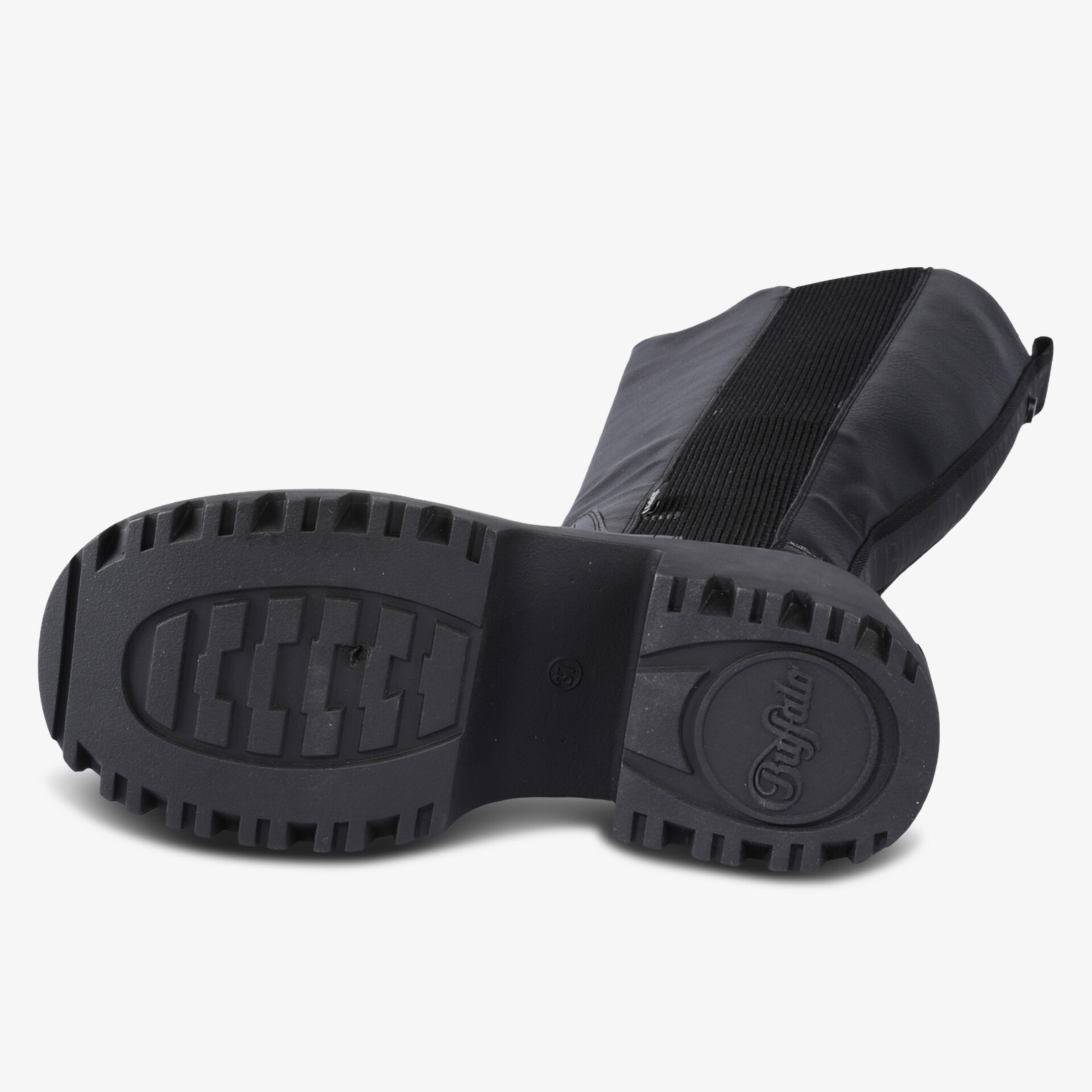 Buffalo Damen klassische Stiefel schwarz