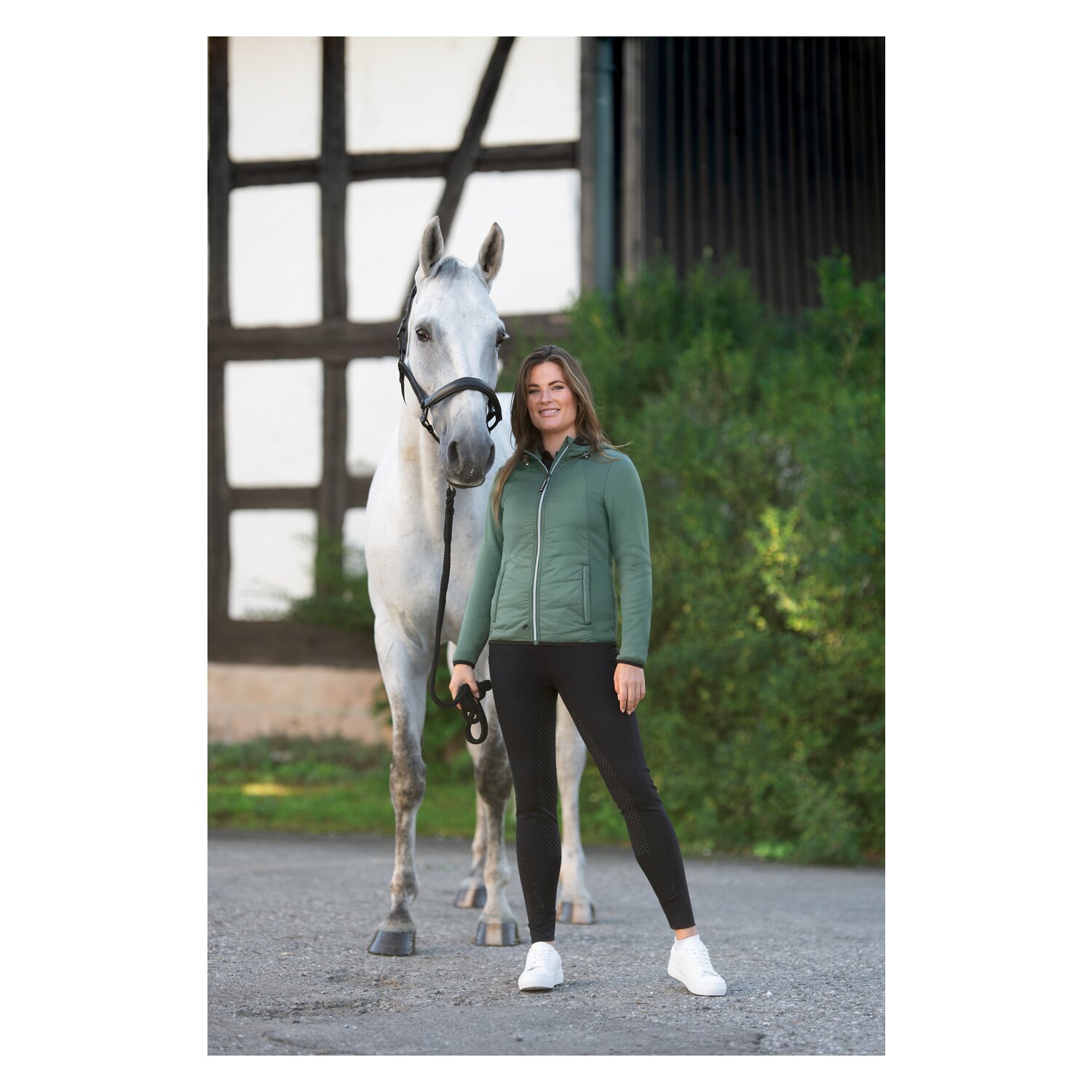 black forest Materialmix-Jacke - pine green - XS