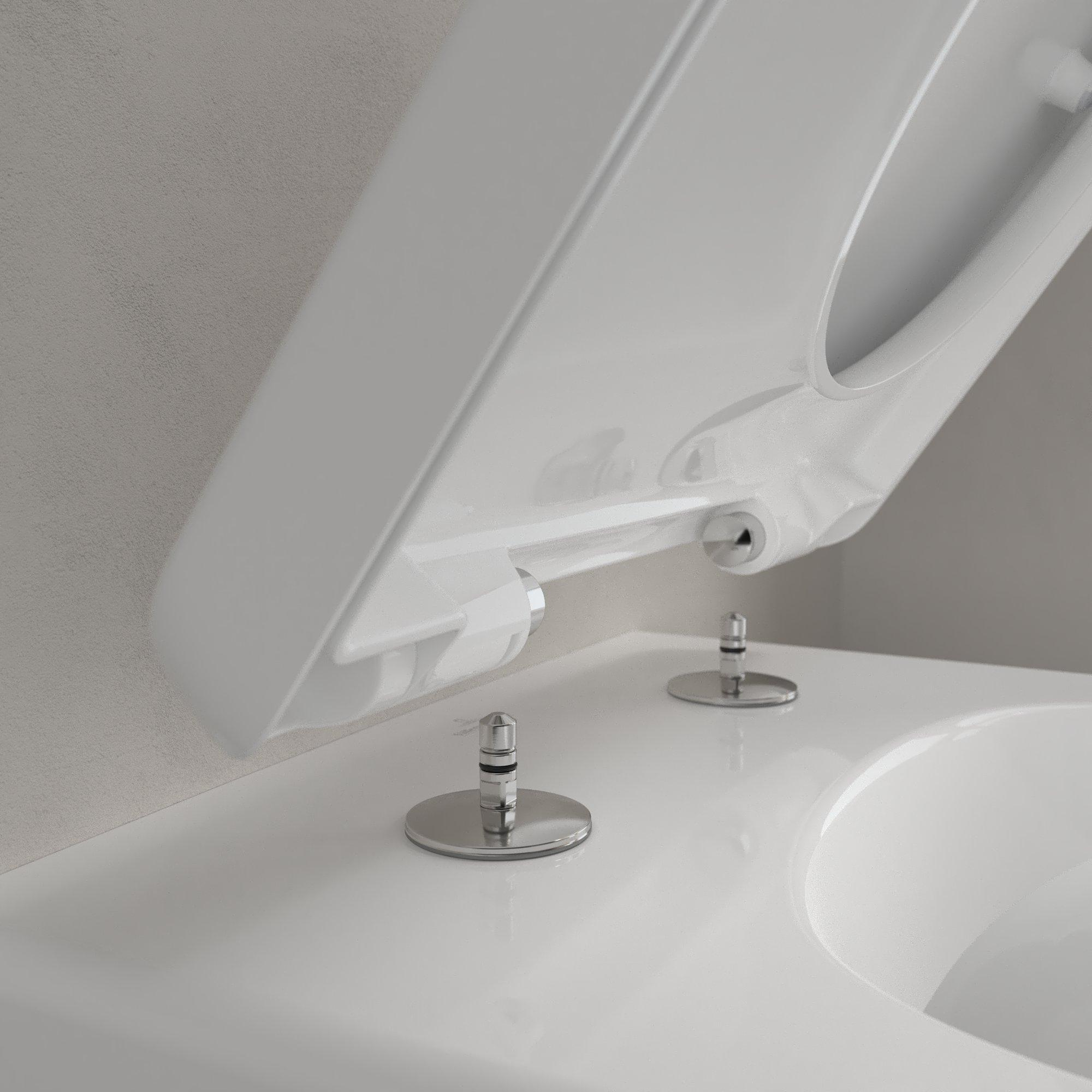 Villeroy & Boch Subway 2.0 softclose toiletzitting met quick release wit glans