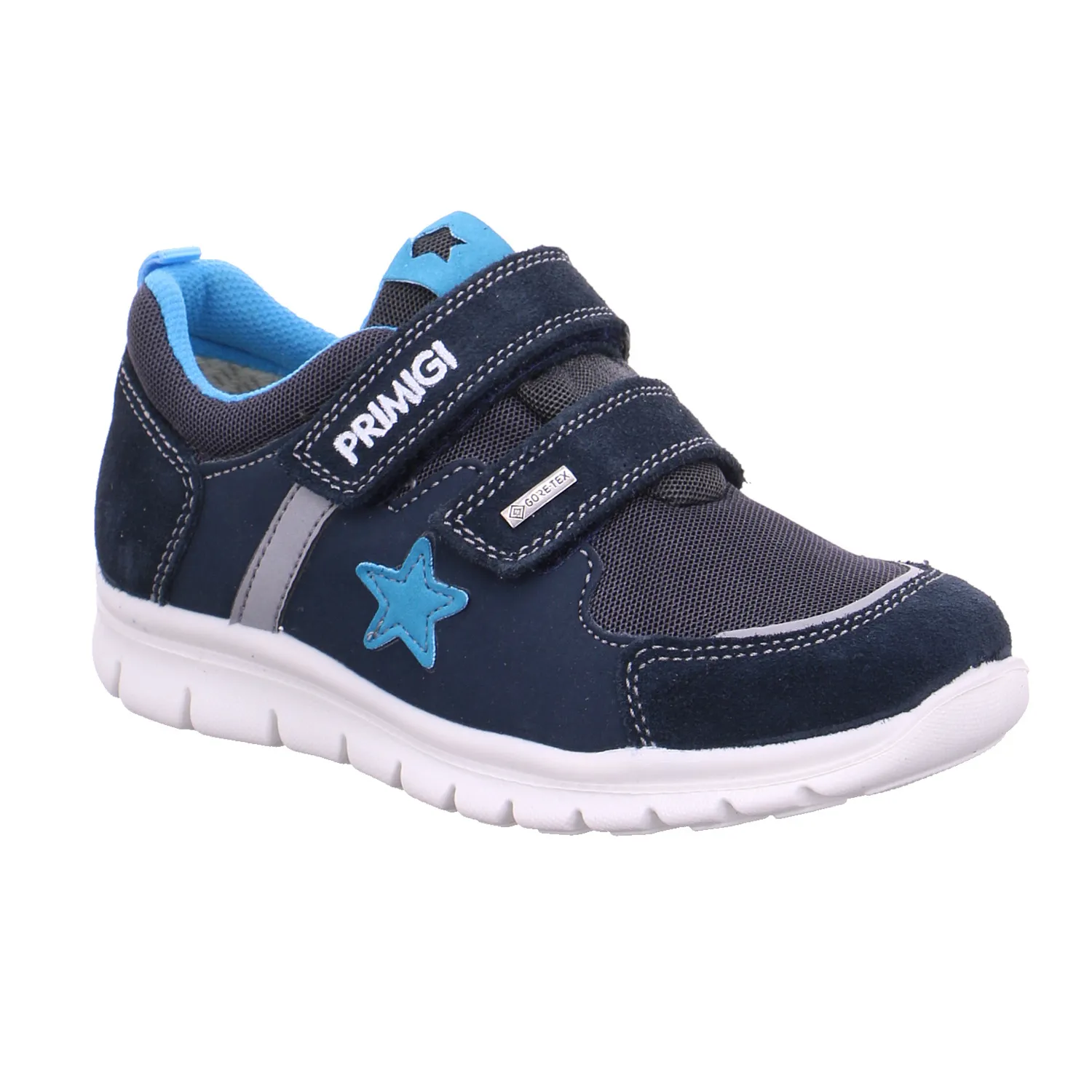 PRIMIGI Jungen-Halbschuh Klett Blau Textil  Sneaker