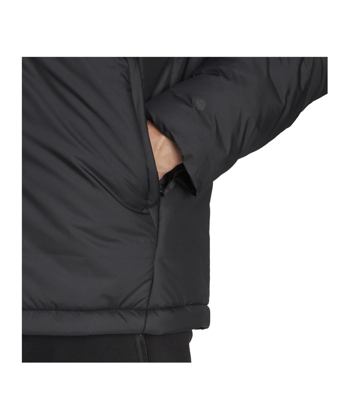 adidas 3S Puffy Jacke Schwarz