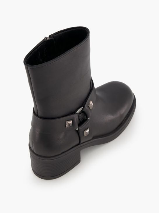 5th Avenue Cowboy- & Bikerboot Schwarz