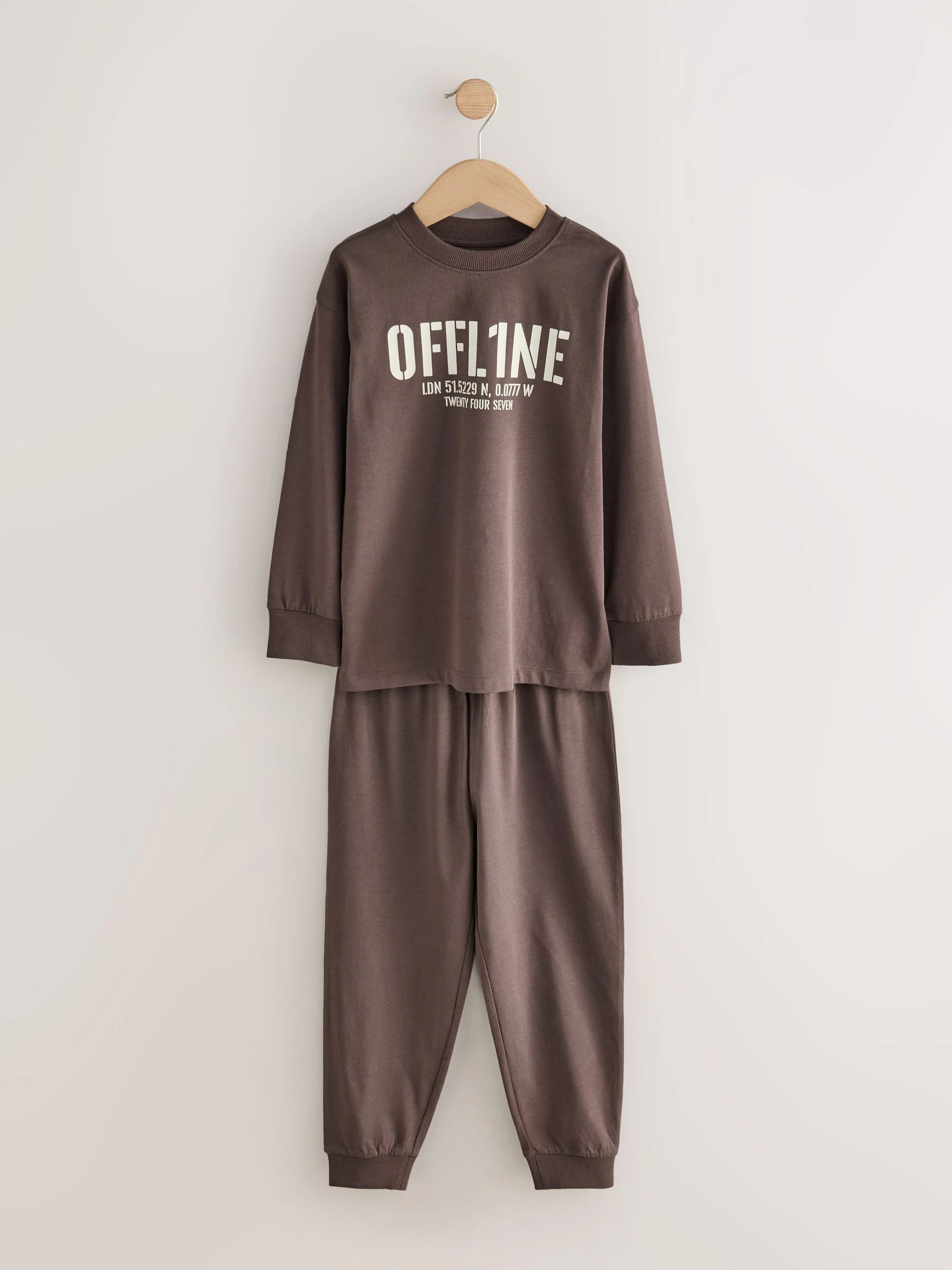 Zwart/bruin - Pyjama met korte pijpen 3 stuks (3-16jaar) (3-16jaar)