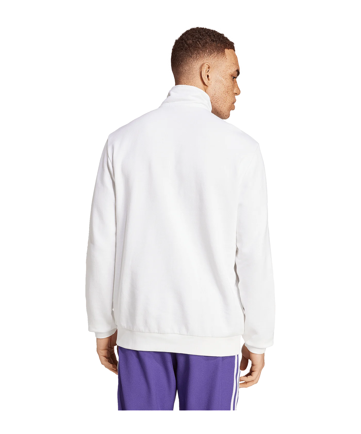 adidas Real Madrid Terrace Icon HalfZip Sweatshirt Weiss