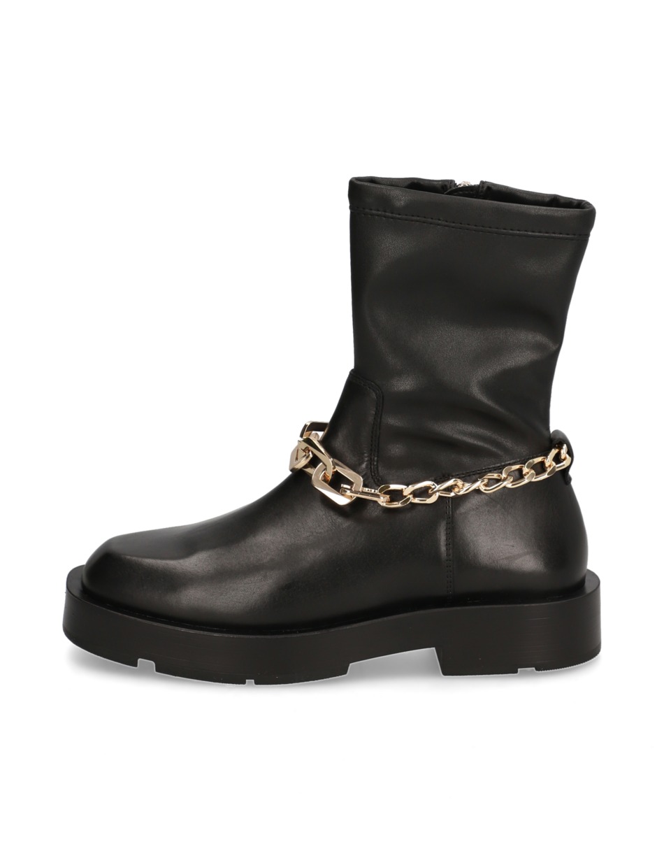 Lederkombination Boot