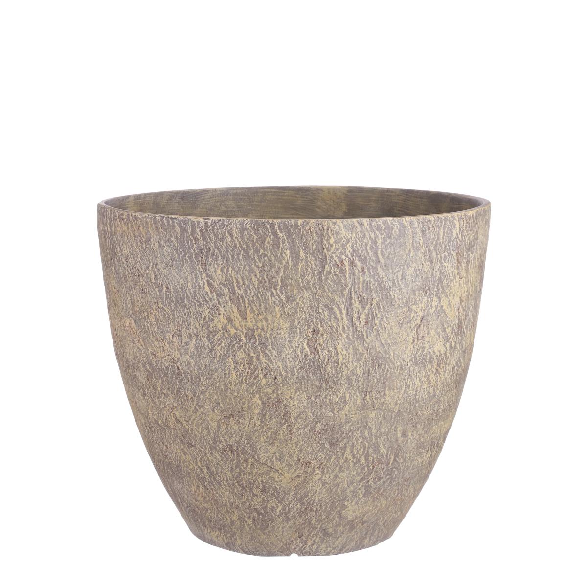 Mica decorations jardinière bravo - 45x45x40 cm - pe - marron