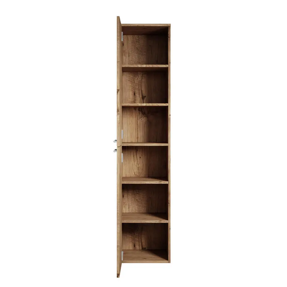 Badplaats Badkamerkast Venus 30 x 30 x 160 cm - Kastanje Eiken - Hangende