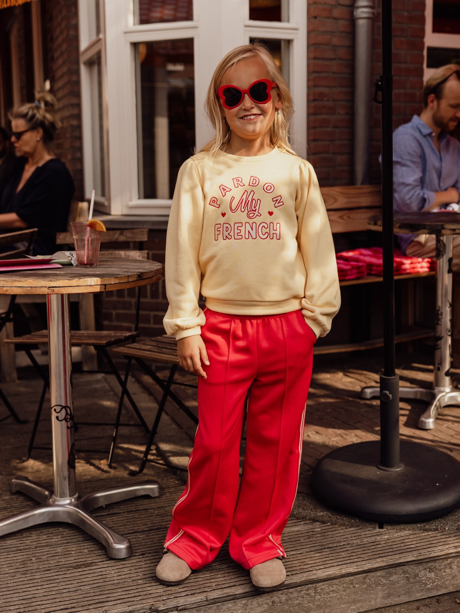Looxs Looxs little sporty sweat pants poppy red