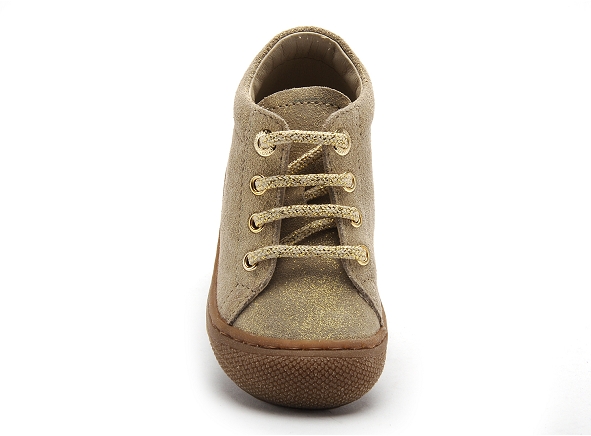 Naturino boots bottine bebe cocoon suede glitter or