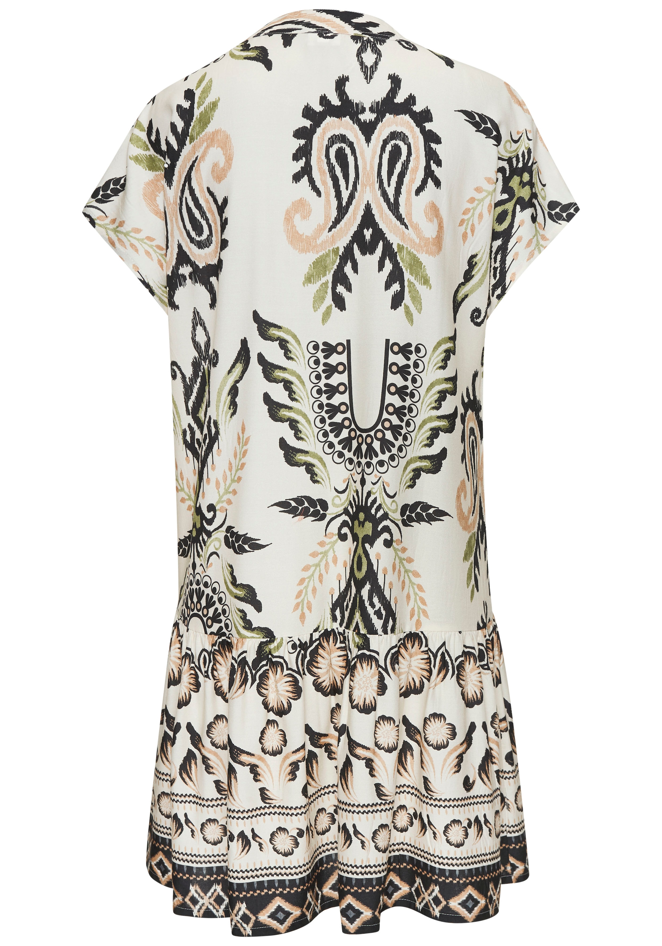 Buffalo Blusenkleid mit Alloverprint, Sommerkleid, Strankleid, Tunika