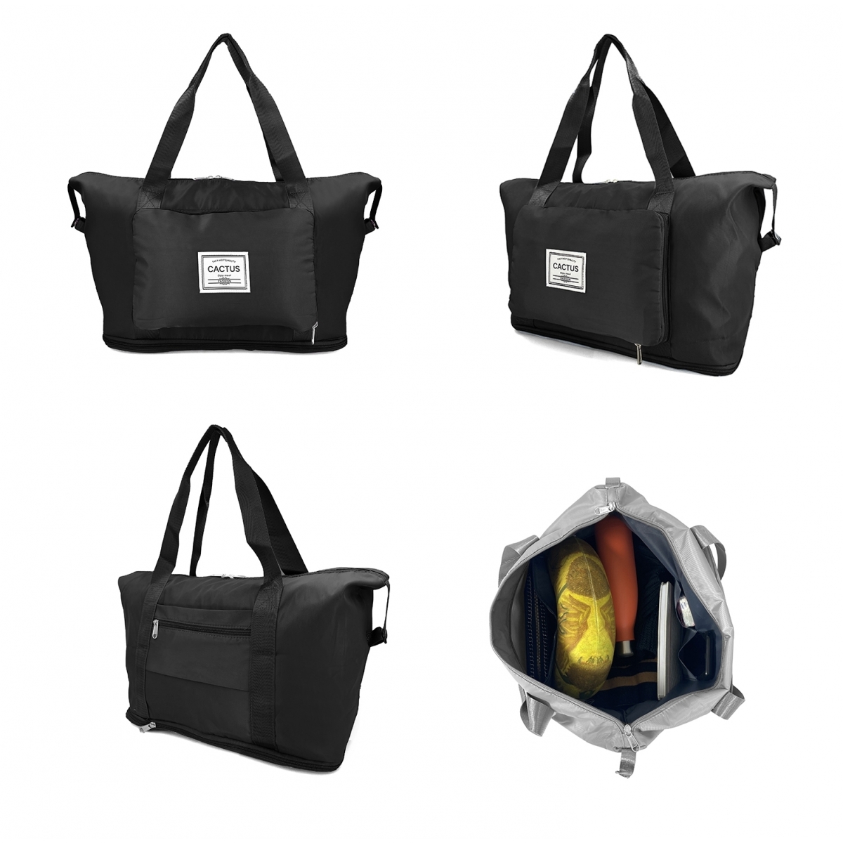 Cactus Sac de voyage week-end 24L pliable et extensible déperlant Cactus sans roulettes