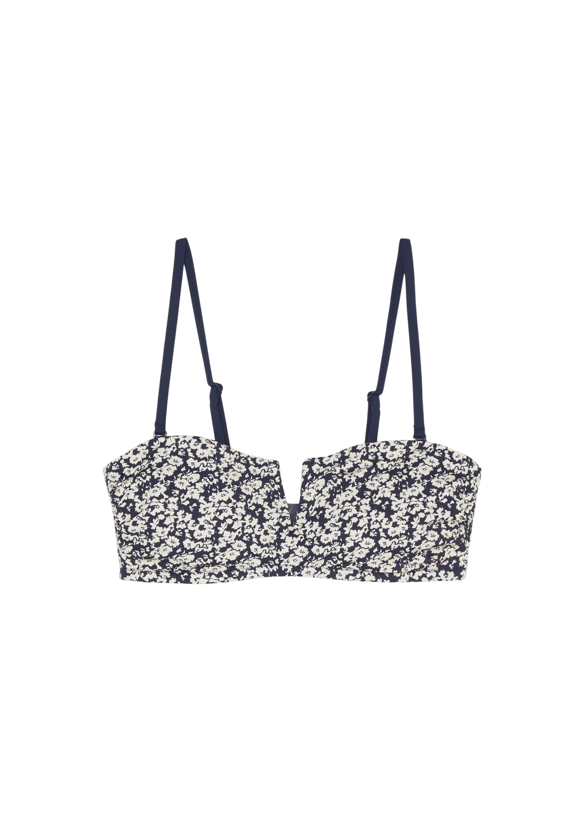 Bandeau-Bikini-Top aus recyceltem Material
