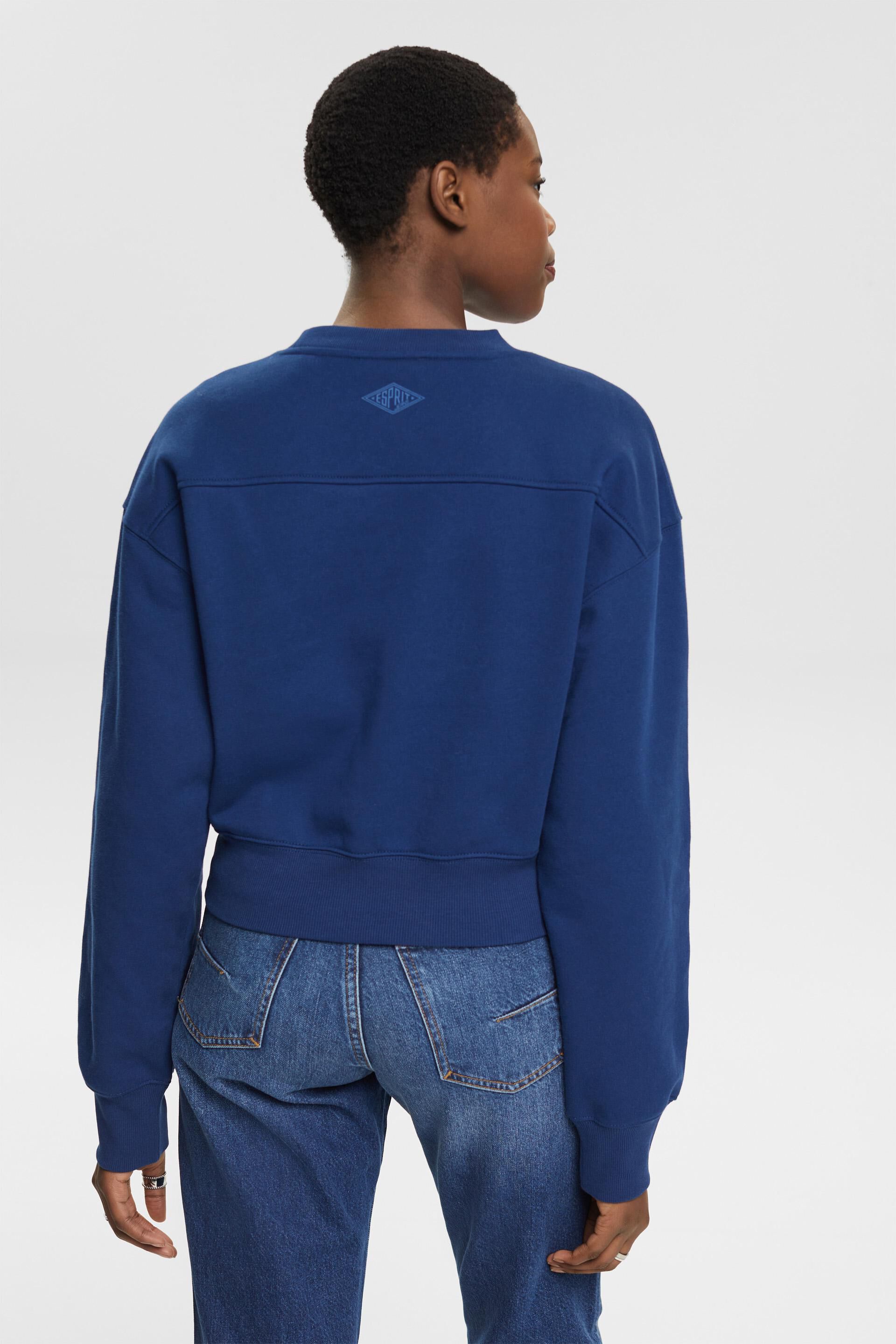 En matière recyclée le sweat-shirt court