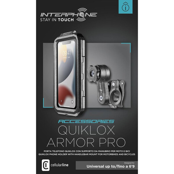 Interphone - Coque + support Quiklox Armor Pro