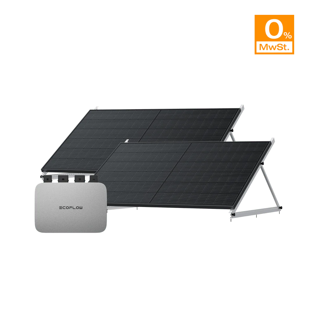 EcoFlow PowerStream Balkonkraftwerk 800W - 400W Starres Solarpanel