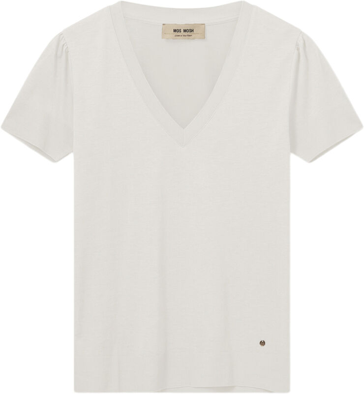 Mos Mosh MMSink V-SS Tee Ecru