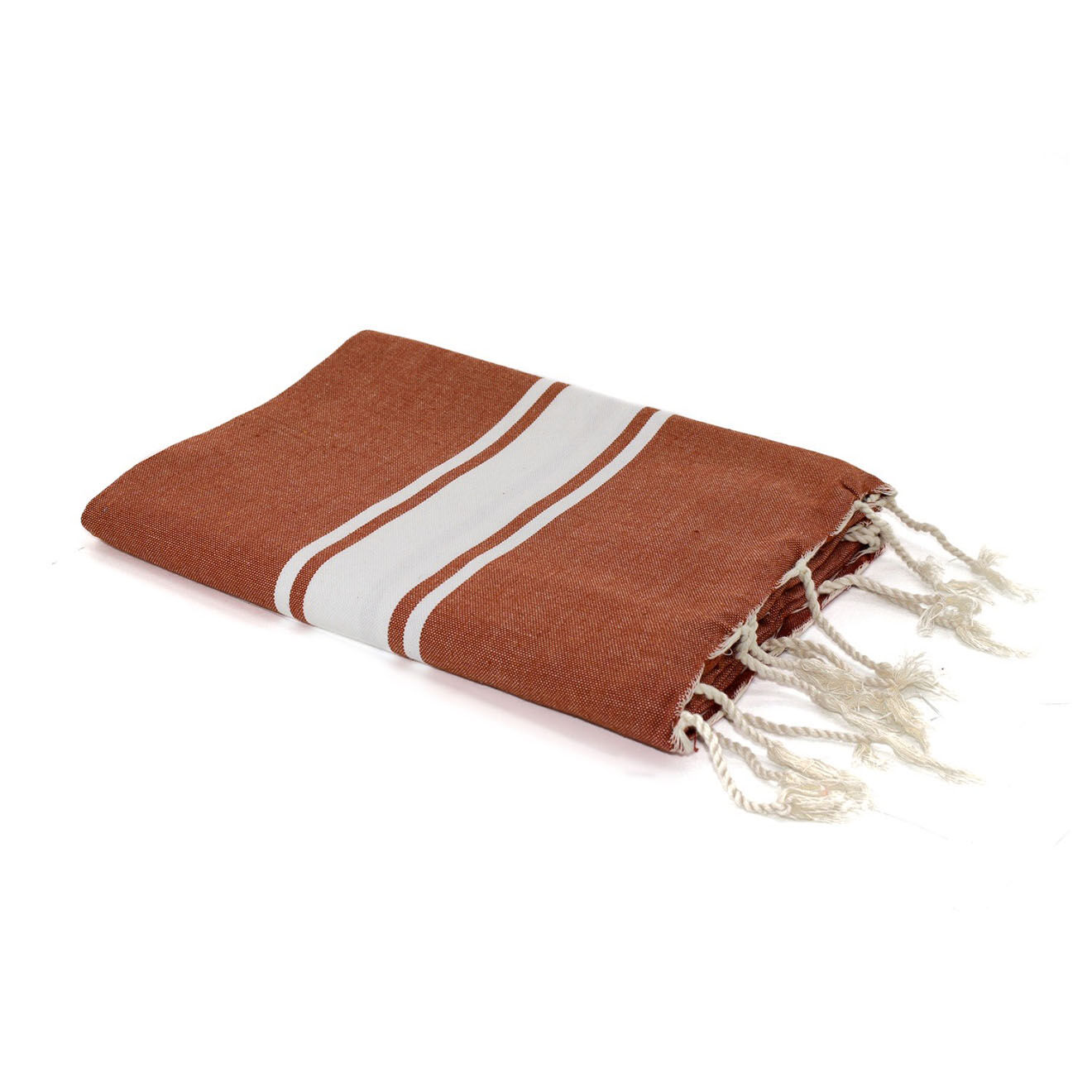 Febronie Fouta Traditionelle St Tropez terracotta - 100x200 cm