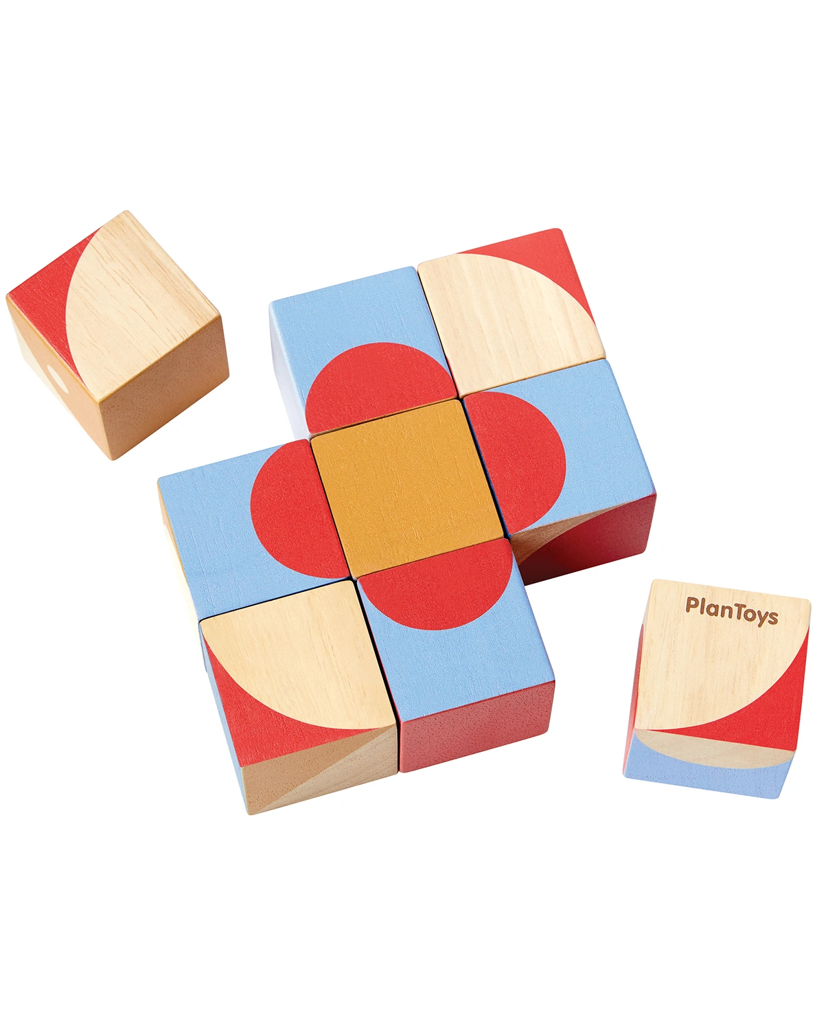 Würfelpuzzle GEO Teile