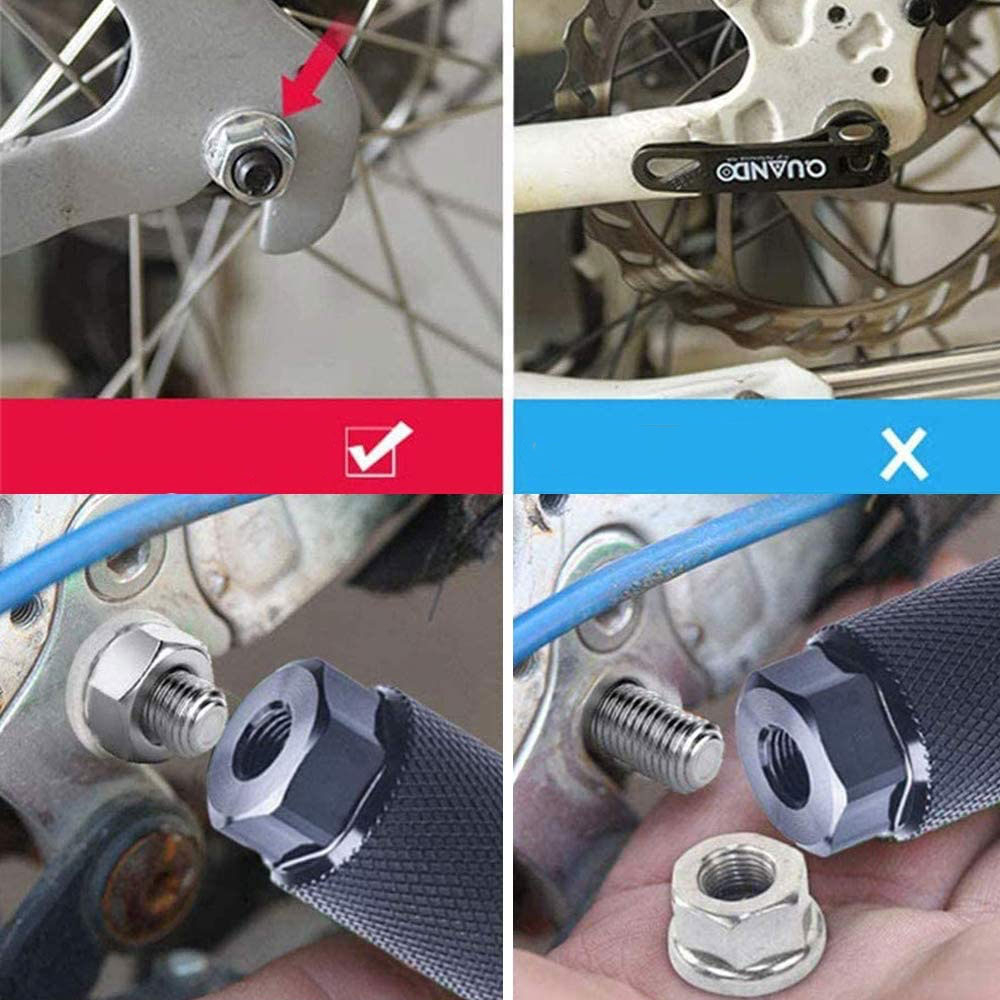 (1Paar) Aluminium Rutschfeste Fahrrad Fuss Stütze Mountain Bike Pegs - Gold