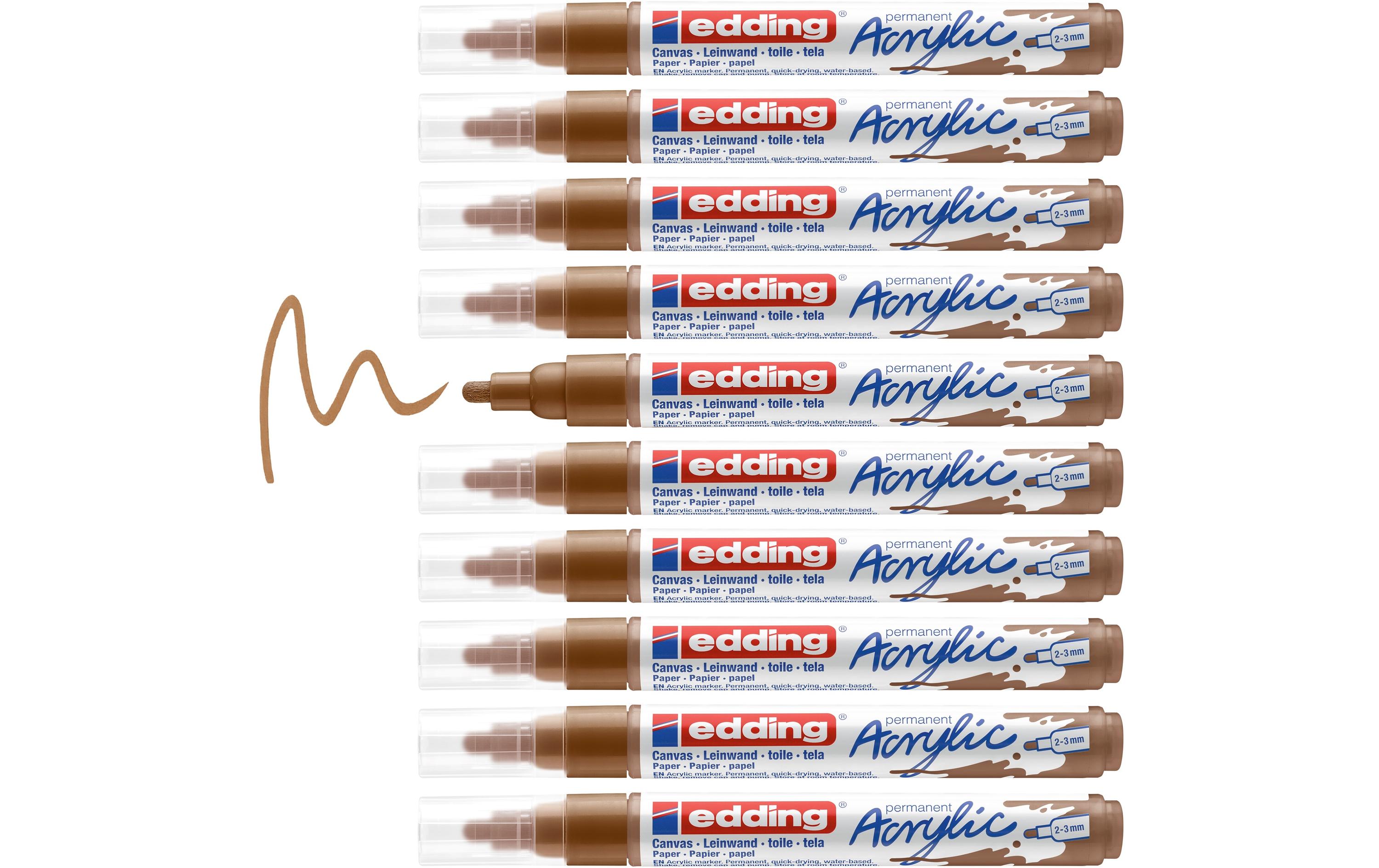 Acrylmarker 5100 Medium, BraunSchnelltrocknende Acrylstifte