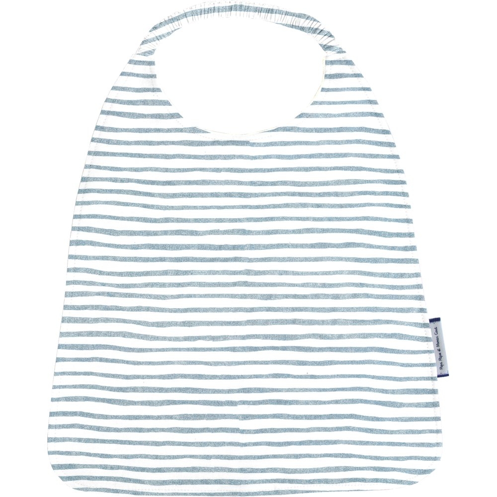Serviette Enfant Élastique Rayé Bleu Blanc