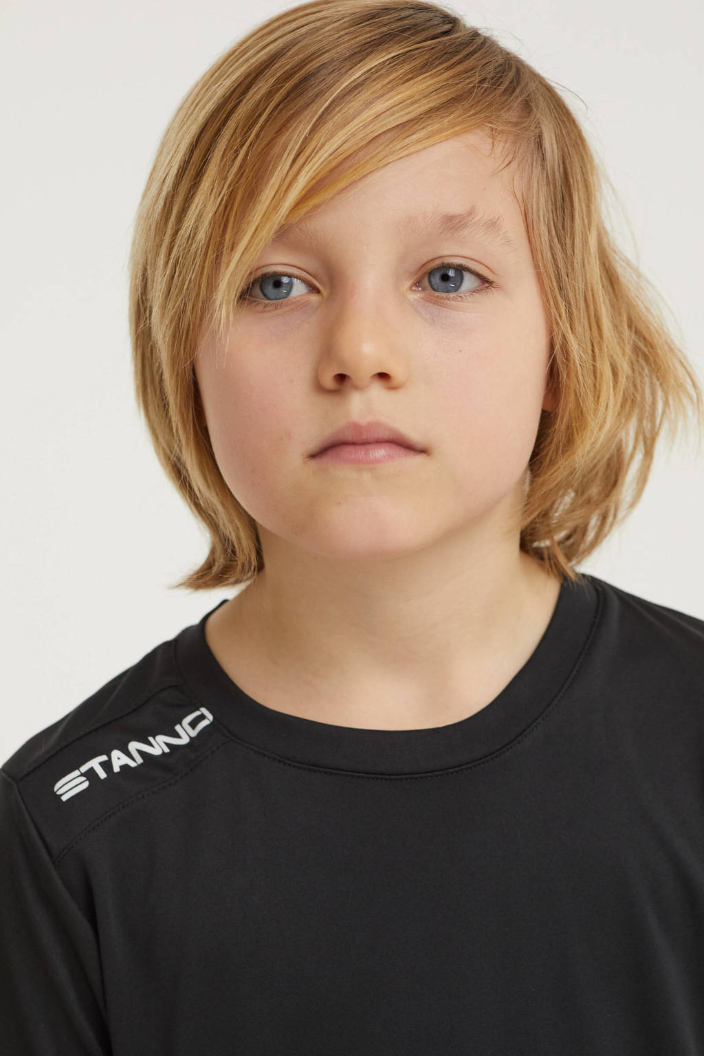 Stanno junior voetbalshirt zwart/wit