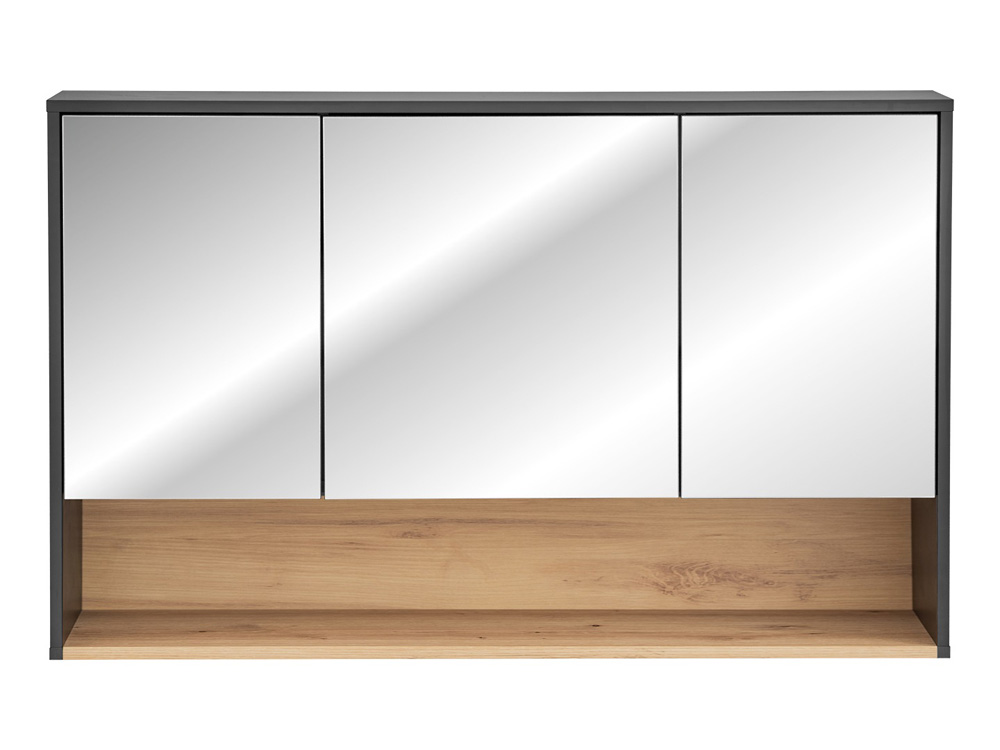 Comad Borneo Cosmos 843 FSC spiegelkast 120cm eiken/grijs
