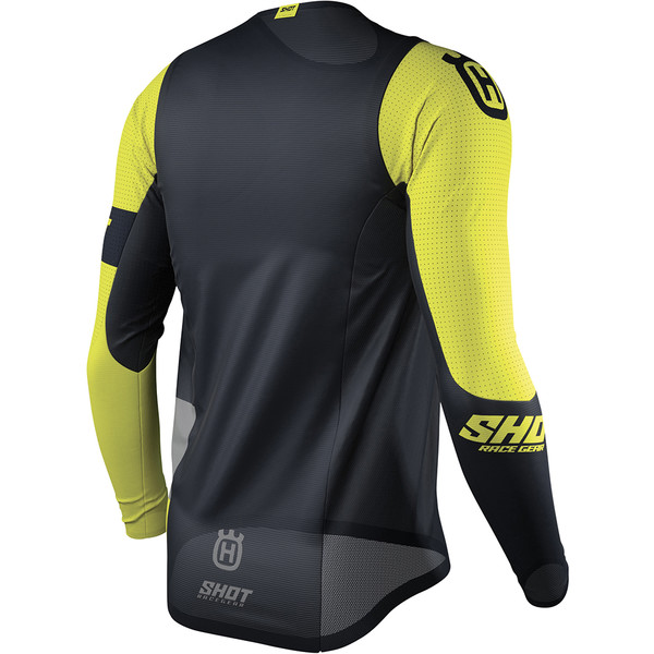 Shot - Maillot Aerolite Husqvarna 2021 édition limitée Gris Foncé / Jaune