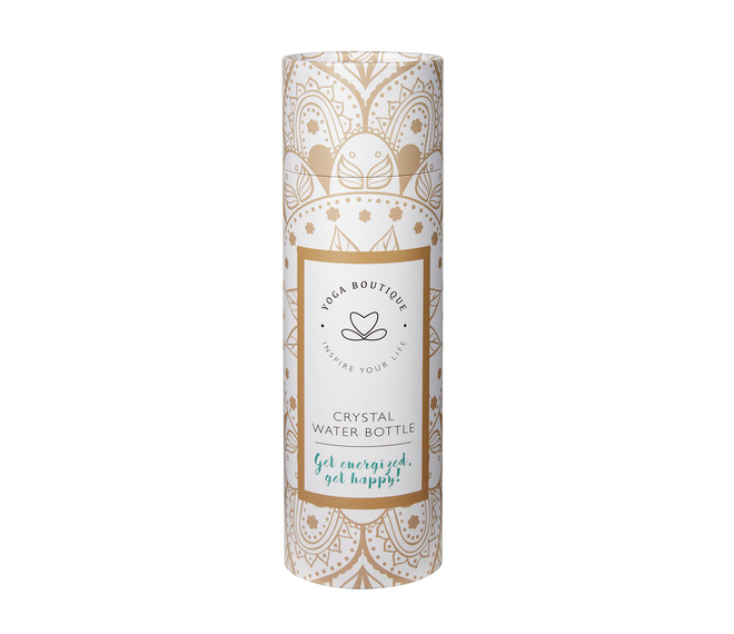 YOGA BOUTIQUE Get energized, get happy! Crystal Water Bottle Bergkristall silber