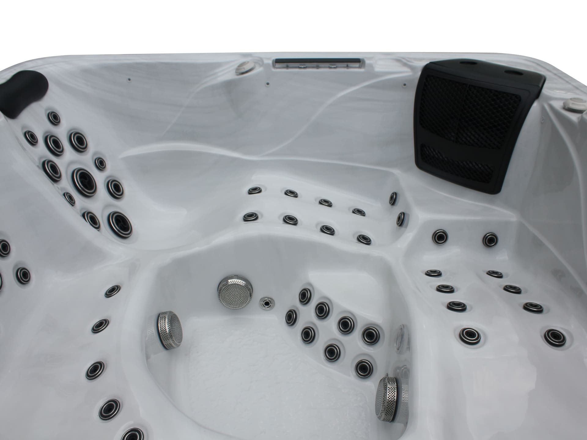 Outdoor Whirlpool WAVE XL 228x94x228 cm grau/weiß