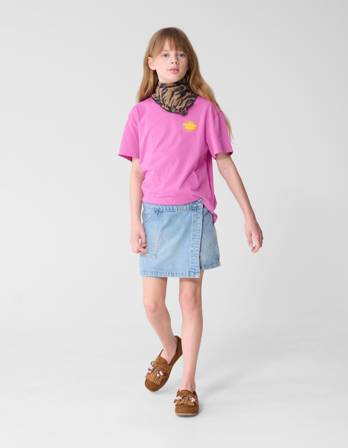 Soleil Artwork T-shirt Paars