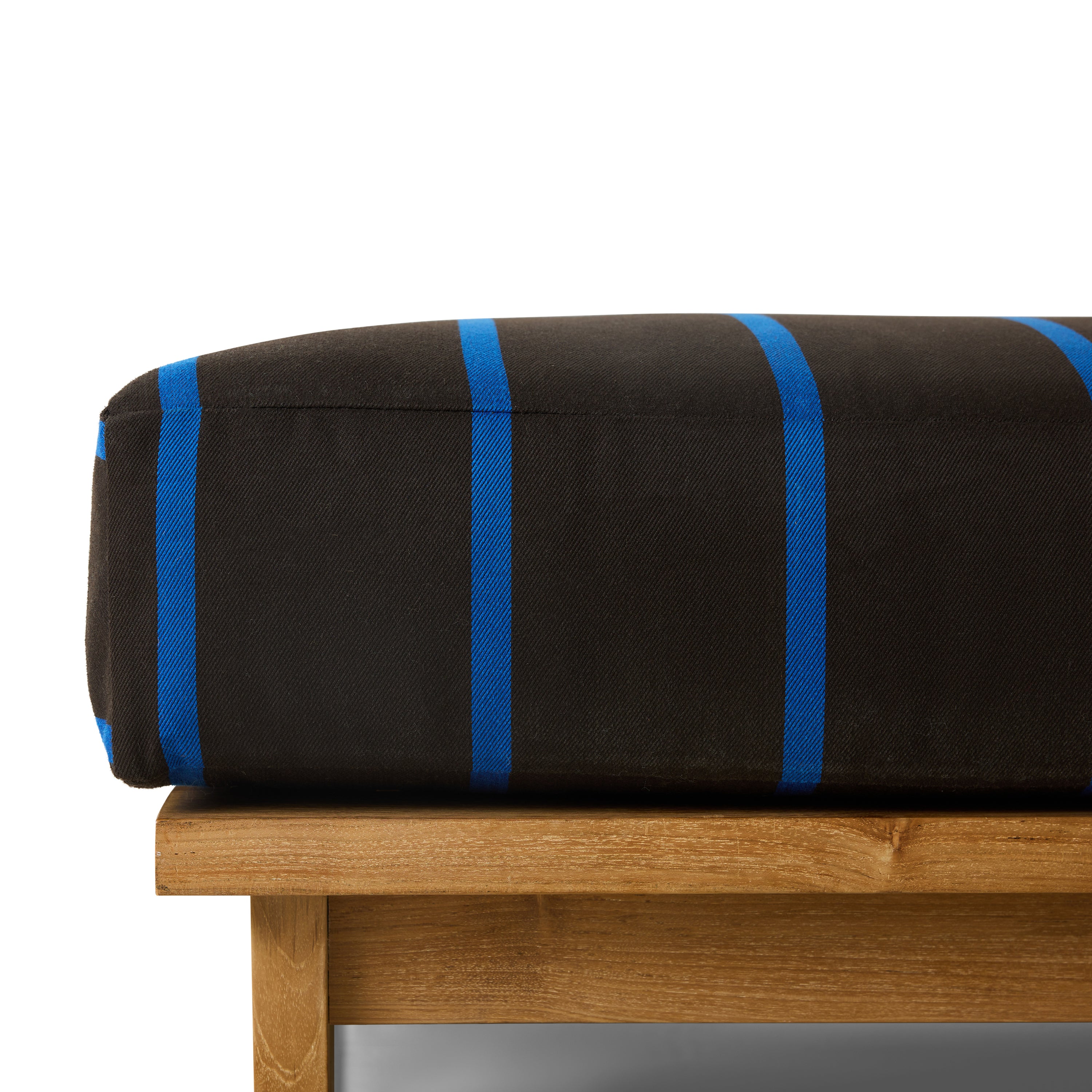 HKliving Teak Hocker - Burnt Sky