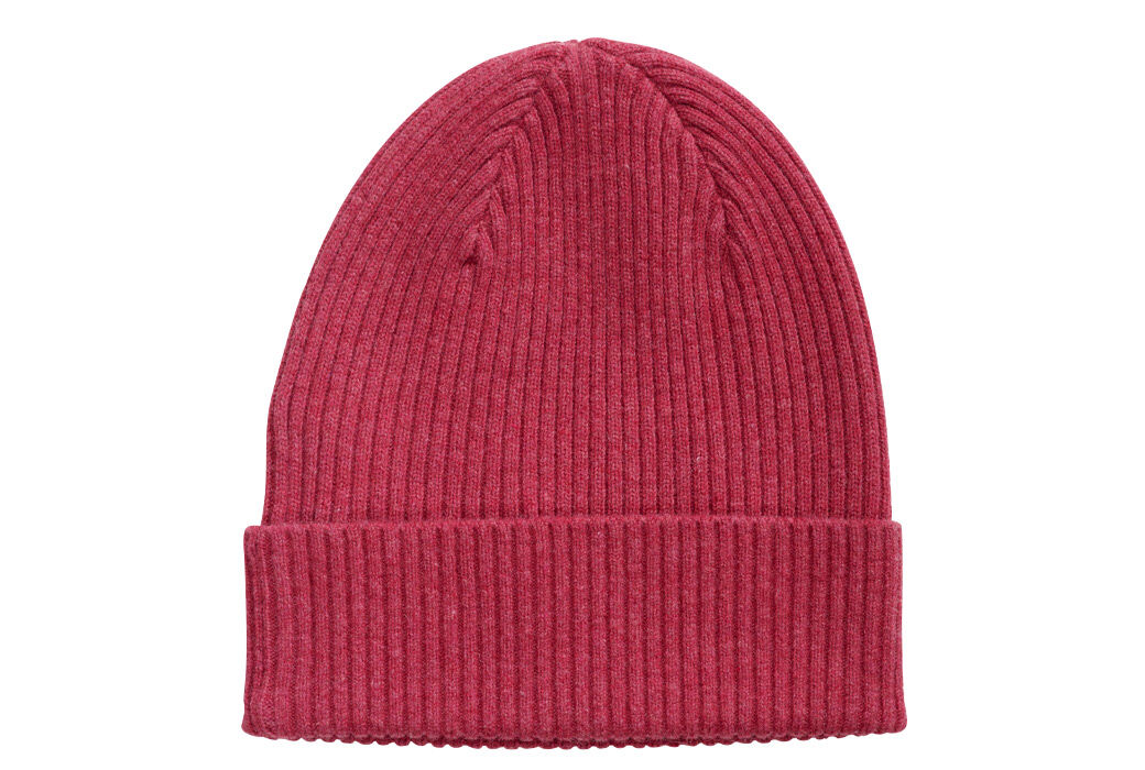 Bonnet laine homme Rouge Chiné - BENNETH