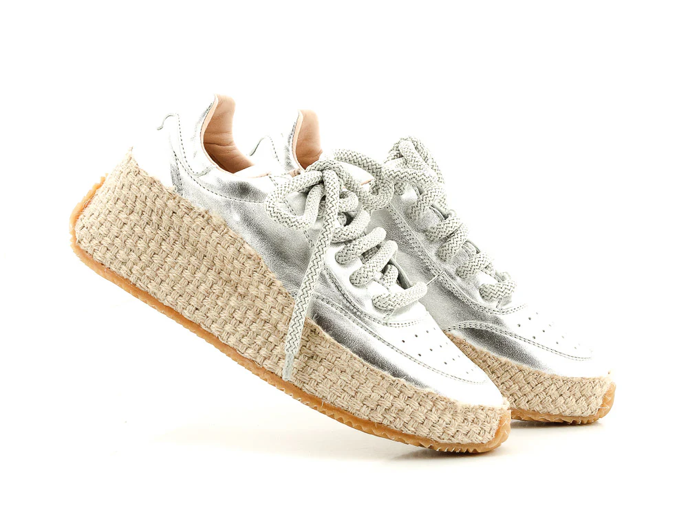PRIMA BASE - SNEAKERS 47517 MET ARGENT