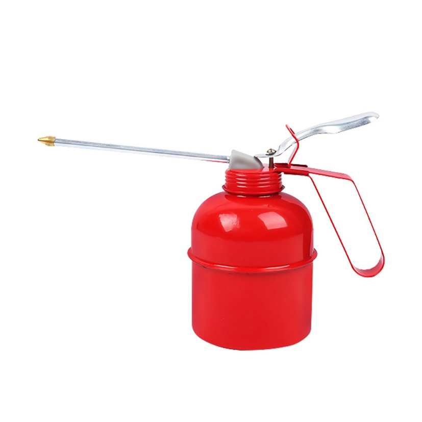 (4er Set) 500ml Metall Öl Spritz Kanne Öler Kännchen mit Pumpe - Rot