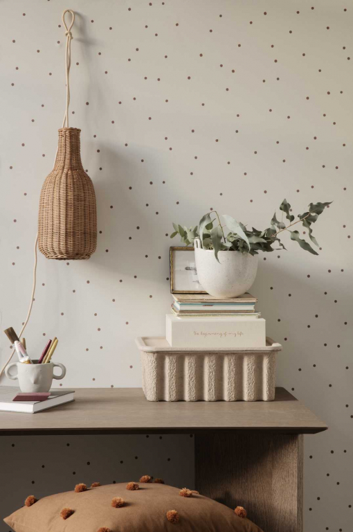 Ferm Living Dot behang Off-White